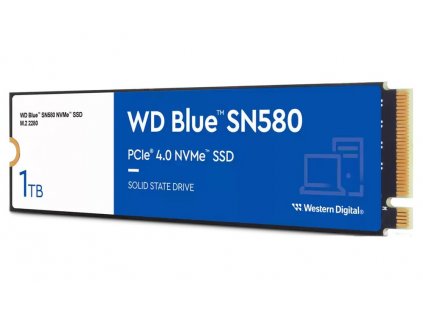 WD SSD Blue SN580 1TB / WDS100T3B0E / NVMe M.2 PCIe Gen4 / Interní / M.2 2280 WDS100T3B0E