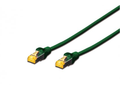 DIGITUS patch kábel Cat6A, S/FTP (PiMF), LSOH - 0,25m, zelený DK-1644-A-0025/G