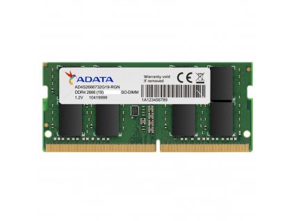 Adata/SO-DIMM DDR4/4GB/2666MHz/CL19/1x4GB AD4S26664G19-SGN