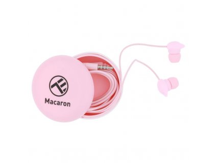 TELLUR Macaron, Slúchadlá do uší, pink TLL162122