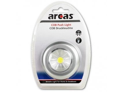 ARCAS LED COB, Svietiace tlačidlo, strieborné 30740013