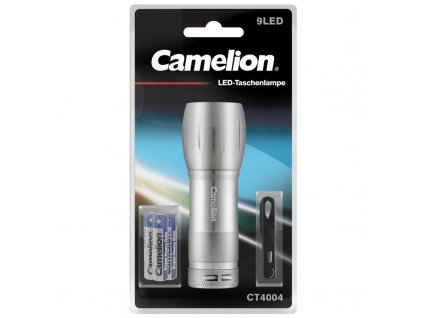 CAMELION baterka 9LED CT4004, sliver 30200011