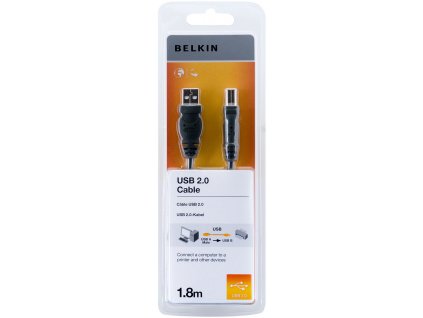 BELKIN USB 2.0 kabel A-B, řada standard, 1.8 m F3U154bt1.8M
