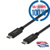 DELTACO USBC-1402M, Kábel USB-C/USB-C, 100W, 1m USBC-1402M