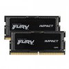 Kingston FURY Impact/SO-DIMM DDR5/32GB/6400MHz/CL38/2x16GB/Black KF564S38IBK2-32