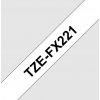 TZE-FX221, bílá/černá, 9 mm, s flexibilní páskou TZEFX221