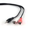 Kábel prepajaci jack 3,5mm na 2x RCA (cinch) 1.5m CCA-458