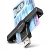 AXAGON CRE-SMPA, USB-A PocketReader čítačka kontaktných kariet ID card (eID klient) CRE-SMPA