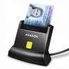AXAGON CRE-SM4N, USB-A StandReader čítačka kontaktných kariet ID card (eID klient), kábel 1,3 m CRE-SM4N