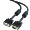 Gembird kábel VGA HD15 (M) na VGA HD15 (F) predlžovací, Premium, tienený, 2 x feritové jadrá, 10m, čierny CC-PPVGAX-10M-B