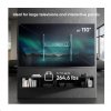 ONKRON sklopný držiak na TV na stenu pre 60" až 110-palcové obrazovky 24" do 120,2 kg, čierny,VESA: 200x200 - 900x600 UT12-B