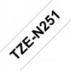 Brother TZE-N251, bílá/černá, 24mm TZEN251