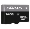 Karta ADATA MicroSDXC 64GB Premier UHS-I Class 10 + SD adaptér AUSDX64GUICL10-RA1