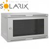 SOLARIX Nástenný rozvádzač SENSA 9U 400mm, sklo 83000083L