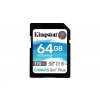 Kingston SDXC karta 64GB Canvas Go! Plus, R:170/W:90MB/s, Class 10, UHS-I, U3, V30 SDG3/64GB