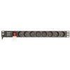 GEMBIRD Predlžovačka 8x FR/SCHUKO, 10A, 3m EG-PDU-014-F