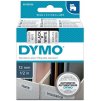 páska DYMO 45013 D1 Black On White Tape (12mm) S0720530