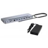 i-tec dokovací stanice USB-C Metal Ergonomic 4K/ 3x Display/ Power Delivery 100W + univerzální nabíječka 100W C31FLAT2PDPRO100W