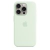 iPhone 15 Pro Silicone Case with MS - Soft Mint MWNL3ZM/A