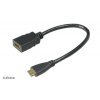 AKASA - HDMI na mini HDMI adaptér - 25 cm AK-CBHD10-25BK