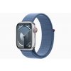 Apple Watch S9 Cell/45mm/Silver/Sport Band/Winter Blue MRMJ3QC/A