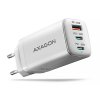 AXAGON ACU-DPQ65W, GaN nabíječka do sítě 65W, 3x port (USB-A + dual USB-C), PD3.0/QC4+/PPS/Apple ACU-DPQ65W