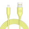 TELLUR Silicone, Kábel, USB/Lightning, 1m, yel TLL155397