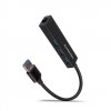 AXAGON HMA-GL3A, USB 3.2 Gen 1 hub, porty 3x USB-A + Gigabit Ethernet, kovový, kábel USB-A 20cm HMA-GL3A