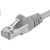 PREMIUMCORD Patch kábel CAT6a S-FTP, RJ45-RJ45, AWG 26/7 1m sivý sp6asftp010
