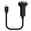 PremiumCord Konvertor USB 3.1 (typ C) na RS232/ 20cm/ černý ku31-232A
