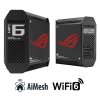 ASUS GT6 2-pack black Wireless AX10000 ROG Rapture Wifi 6 Tri-band Gaming Mesh System 90IG07F0-MU9A20