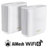 ASUS ZenWifi XT8 v2 2-pack white Wireless AX6600 Wifi 6 Tri-Band Gigabit Mesh system 90IG0590-MO3A80