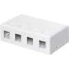 WENTRONIC Patch panel 4port, Keystone na stenu 79376