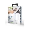 GEMBIRD PD nabíjačka USB-A USB C 20W biela TA-UC-PDQC20-01-W
