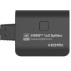 PremiumCord HDMI 2.0 Mini Splitter 1-2 Pigtail 4Kx2K@60Hz HDCP2.2 Downscaler khsplit2h