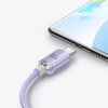 Baseus CAJY000505 Crystal Shine Series Dátový Kábel USB - USB-C 100W 2m Purple 6932172602857
