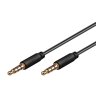 PremiumCord Jack 3.5mm 4 pinový M/M 0,5m kjack4mm05