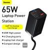 Baseus rýchlonabíjačka do siete GaN3 Pro, 2x USB-C, 2x USB 65W čierna 6932172600334