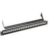 SOLARIX 19" Neosadený UNI patch panel 24 portov 1U SX24M-0-STP-BK-UNI-N