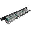 SOLARIX 19" Patch panel 24 x RJ45 CAT5E STP SX24-5E-STP-BK-N