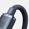 Baseus CAJY000701 Crystal Shine Series Dátový Kábel USB-C - USB-C 100W 2m Black 6932172602895