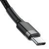 Baseus CATKLF-GG1 Cafule Kábel USB-C 60W 1m Gray/Black 6953156285200