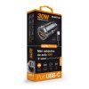Aligator mini nabíjačka do auta Power Delivery 30W, USB-C + USB-A, USB-C kábel pre iPhone / iPad CHPD0008
