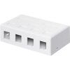 WENTRONIC Patch panel 4port, Keystone na stenu 79376