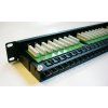 DATACOM Patch panel 48p. Cat5e 1U BK 8x6p. Modul, UTP, 19'' 3004