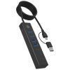 RAIDSONIC ICY BOX USB Hub, 7port, USB A+C/ 4xA+3C IB-HUB1737-C3