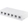 WENTRONIC Patch panel 6port, Keystone na stenu 79379