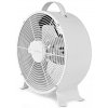 NEDIS stolní ventilátor/ průměr 25 cm/ výkon 20 W/ síťové napájení/ 2 rychlosti/ kovový/ bílý FNCL10WT20