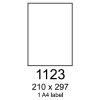 etikety RAYFILM 210x297 univerzálne biele R01001123A (100 list./A4) R0100.1123A