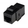 Keystone spojka Cat6, UTP, RJ45/RJ45, černý LX8402B-C6/BK